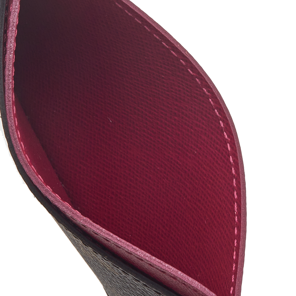 

Louis Vuitton Fuchsia Monogram Canvas Card Holder, Brown