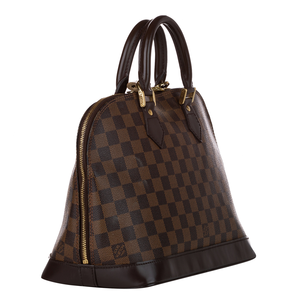 

Louis Vuitton Damier Ebene Canvas Alma PM Bag, Brown