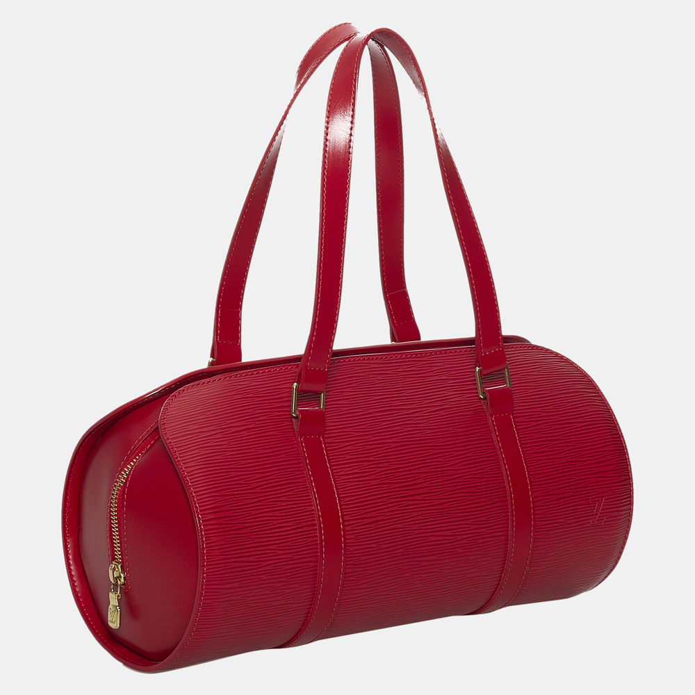

Louis Vuitton Red Epi Leather Soufflot Bag