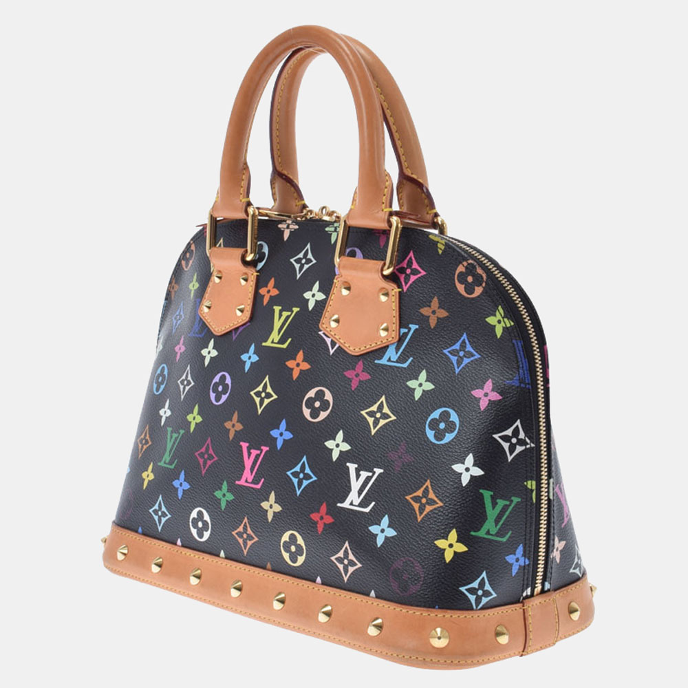 

Louis Vuitton Black Monogram Multicolor Canvas Alma PM Bag