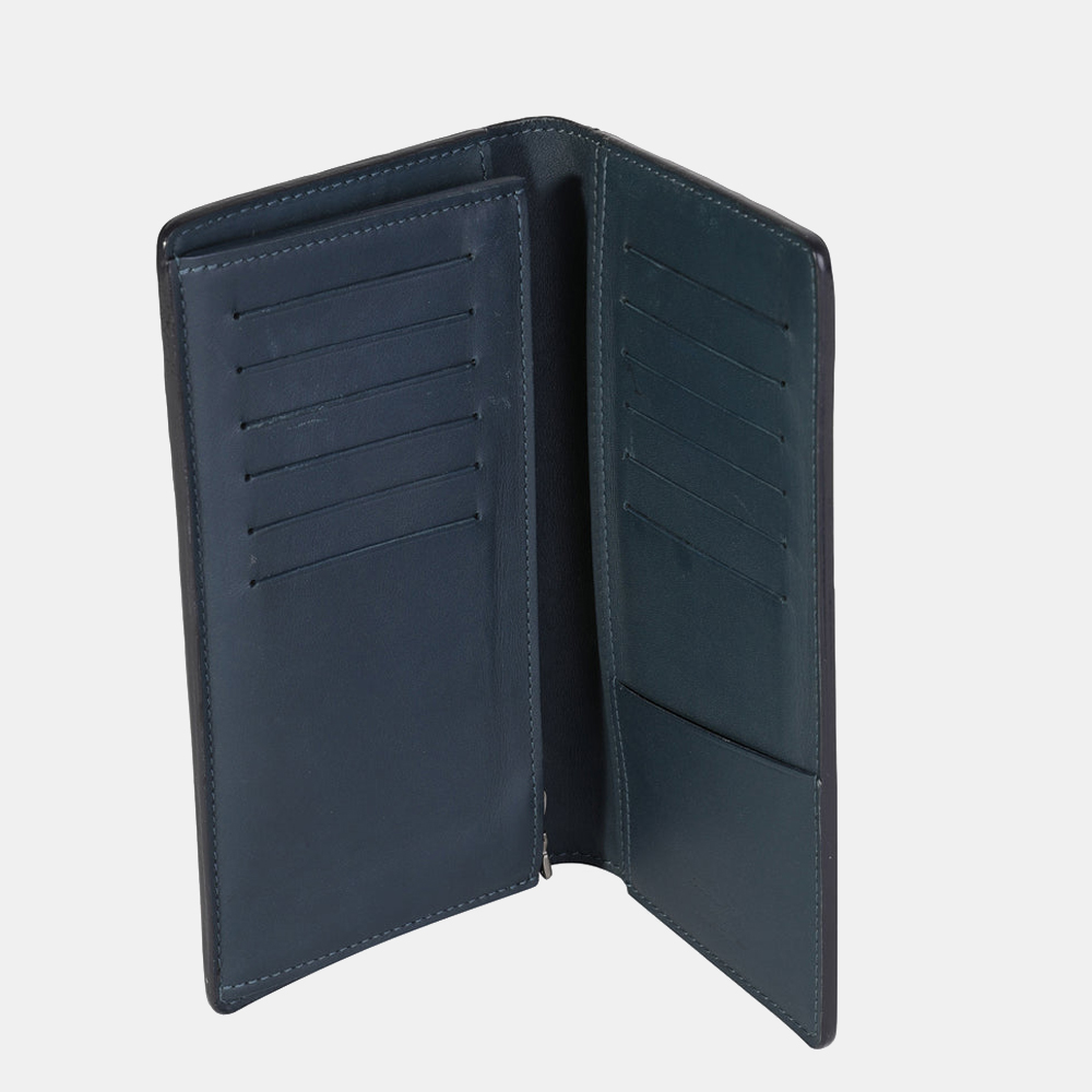 

Louis Vuitton Blue Leather Cobalt Damier Infini Brazza Wallet