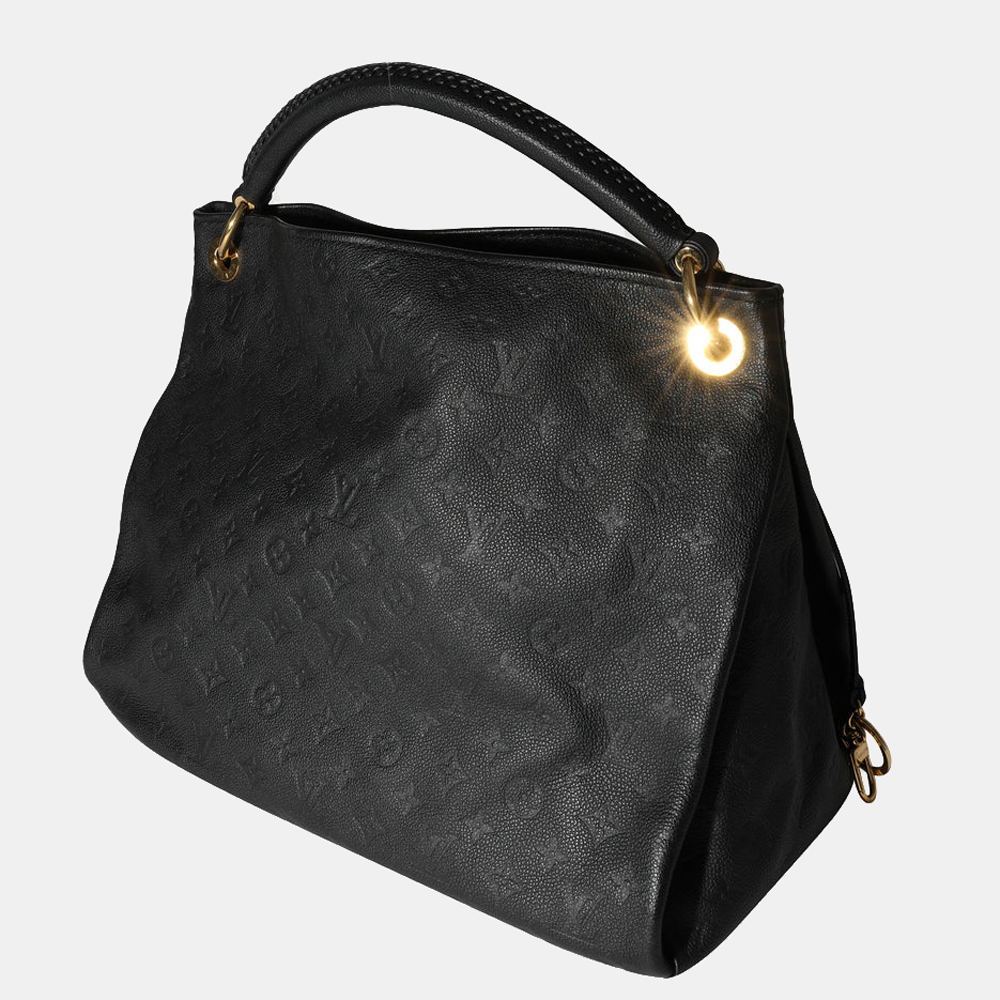 

Louis Vuitton Black Leather Empreinte Artsy MM Shoulder Bag