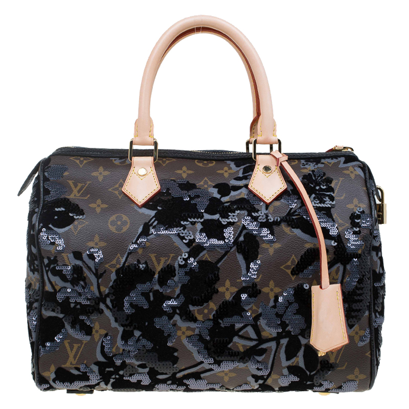 مملوكة مسبقًا حقيبة لوي فيتون سبيدي فلور دو جي  إصدار محدود كانفاس مونوغرامي 30