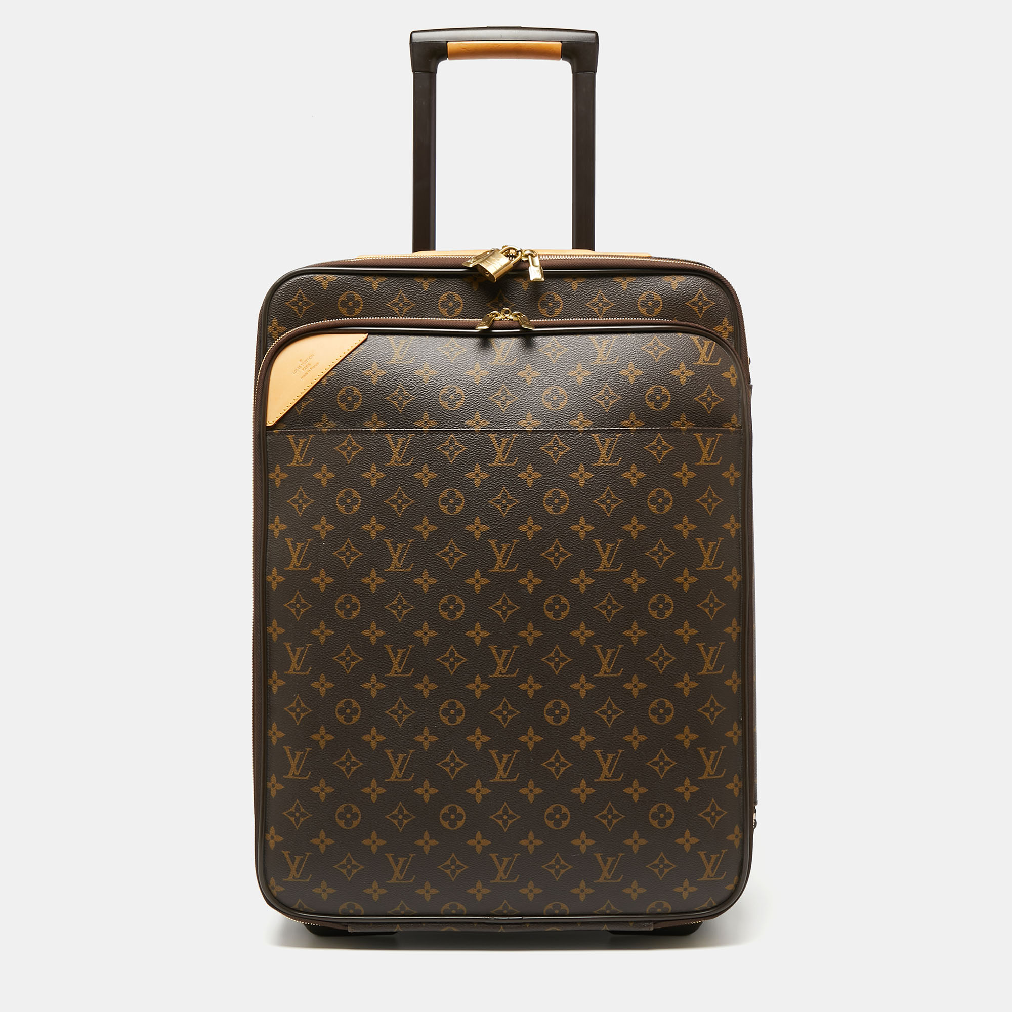 LOUIS VUITTON Monogram Pegase 65 Suitcase Travel Bag