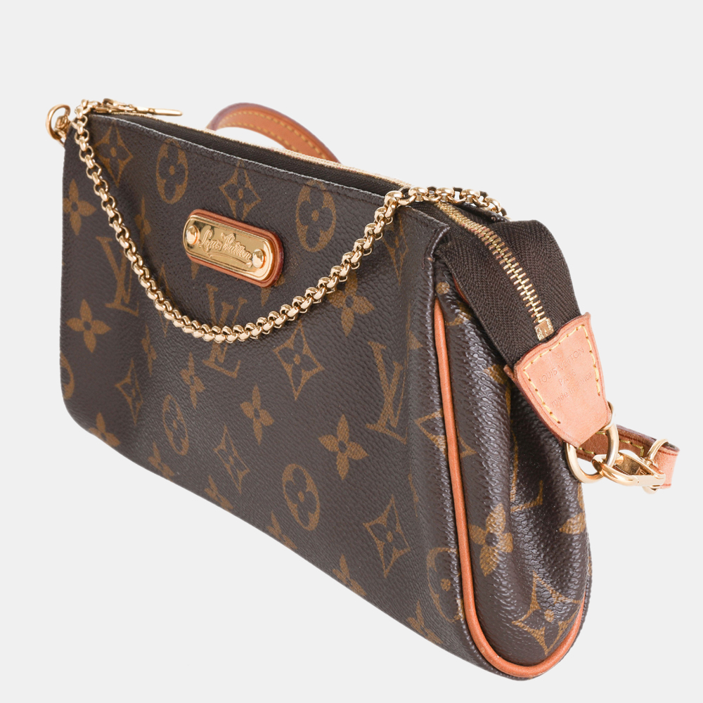 

Louis Vuitton Monogram Canvas Eva Clutch, Brown