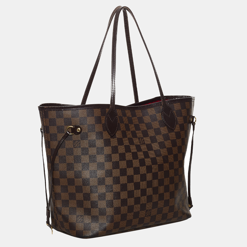 

Louis Vuitton Brown Damier Ebene Neverfull MM