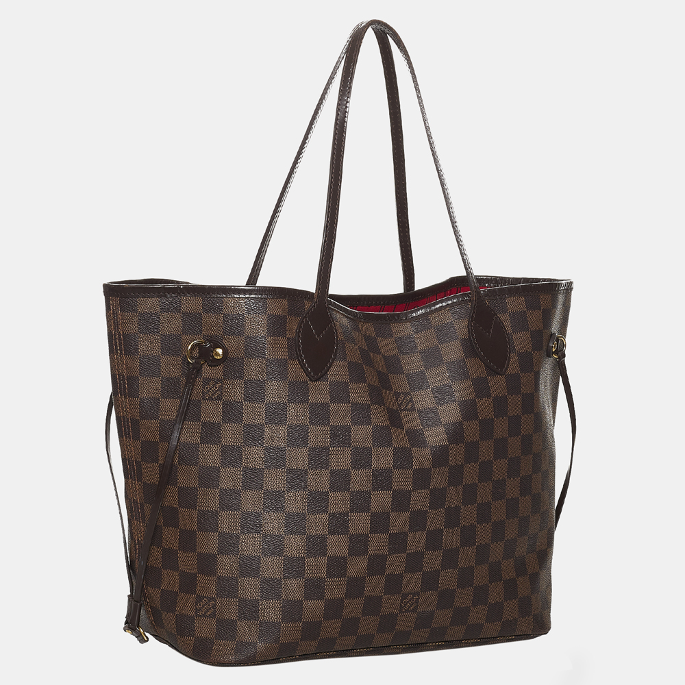 

Louis Vuitton Brown Damier Ebene Neverfull MM