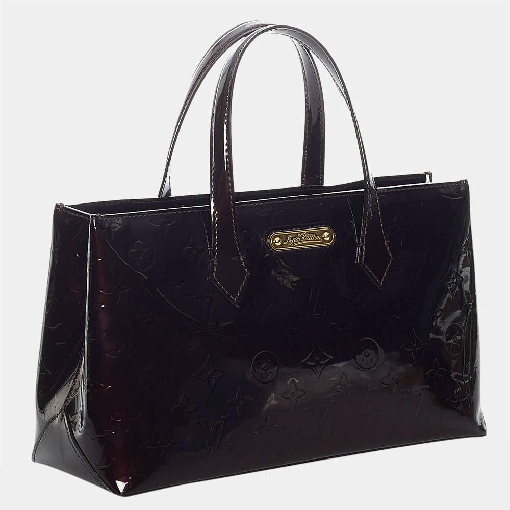 

Louis Vuitton Purple Vernis Wilshire PM