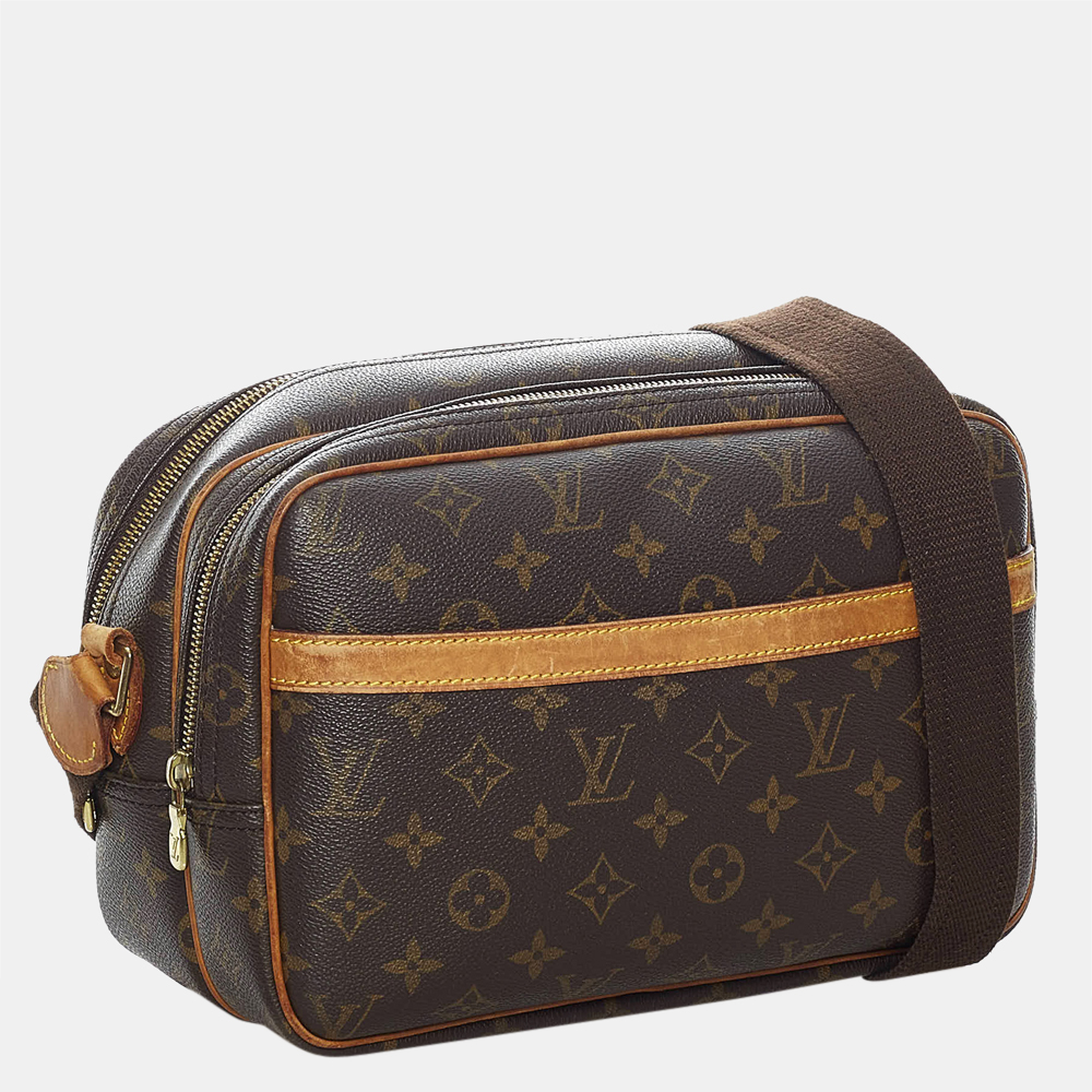 

Louis Vuitton Brown Monogram Reporter PM