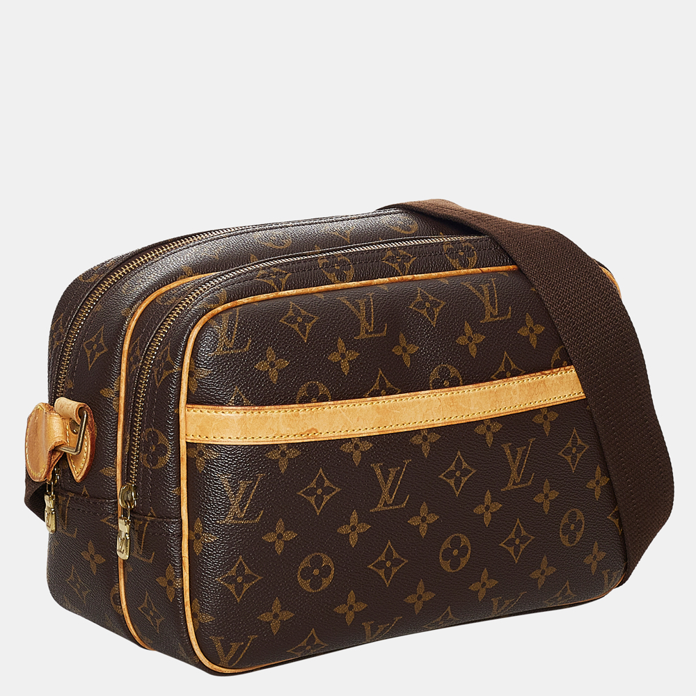 

Louis Vuitton Brown Monogram Reporter PM