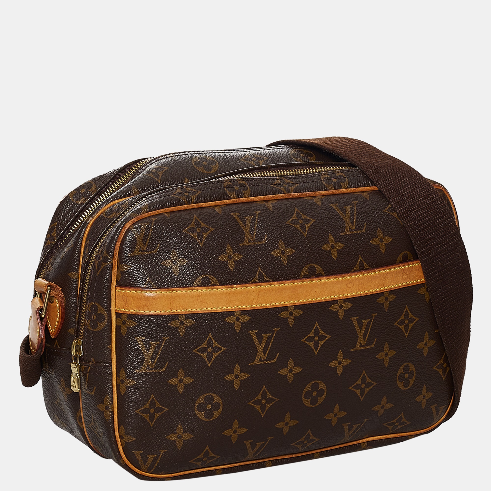 

Louis Vuitton Brown Monogram Reporter PM
