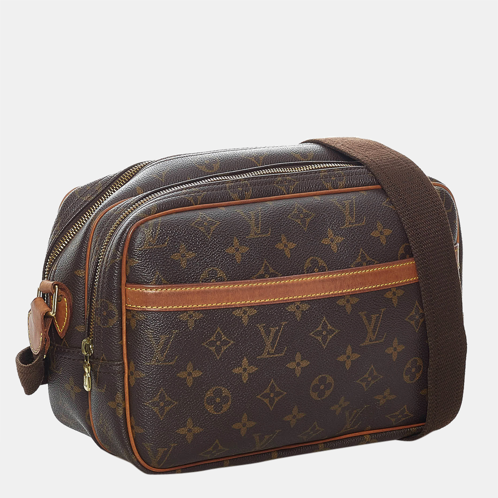 

: Louis Vuitton Brown Monogram Reporter PM