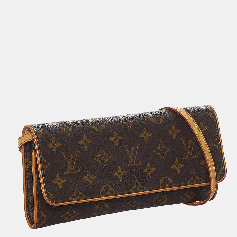 

Louis Vuitton Brown Monogram Pochette Twin GM