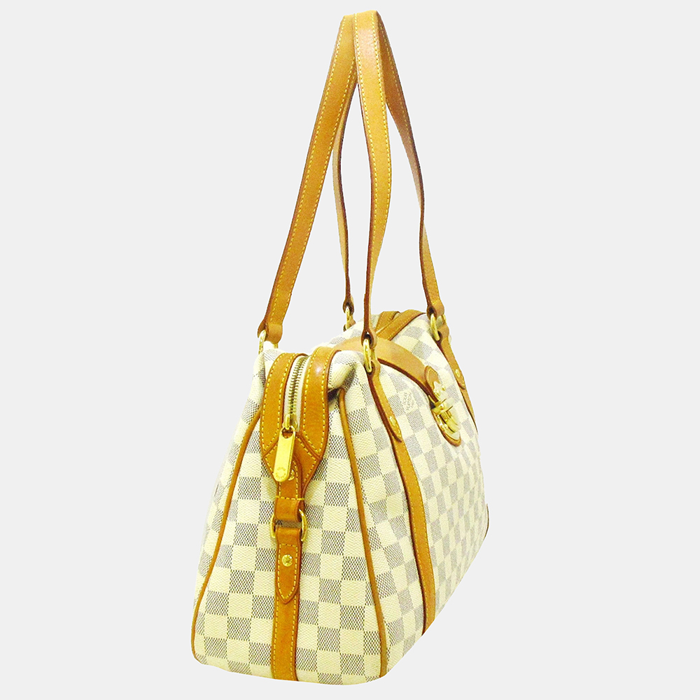 

Louis Vuitton White/Blue Damier Azur Stresa PM