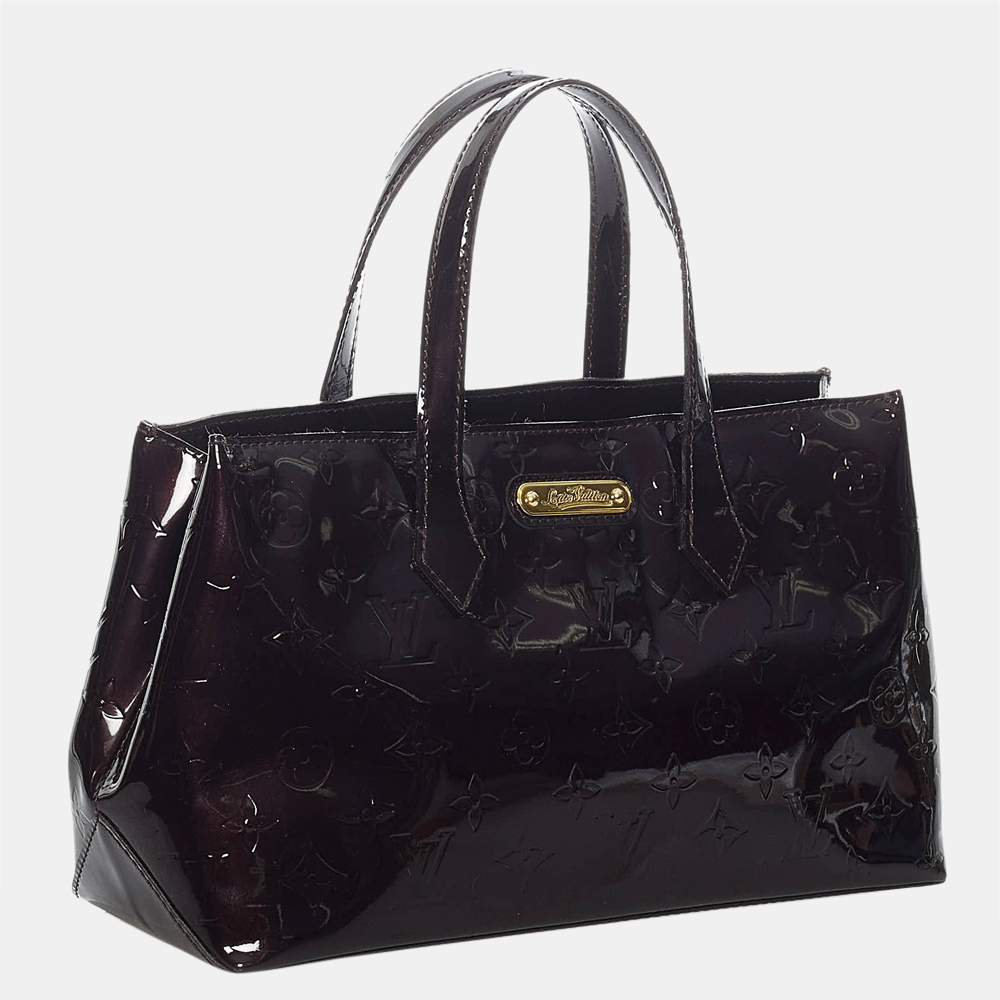 

Louis Vuitton Purple Vernis Wilshire PM