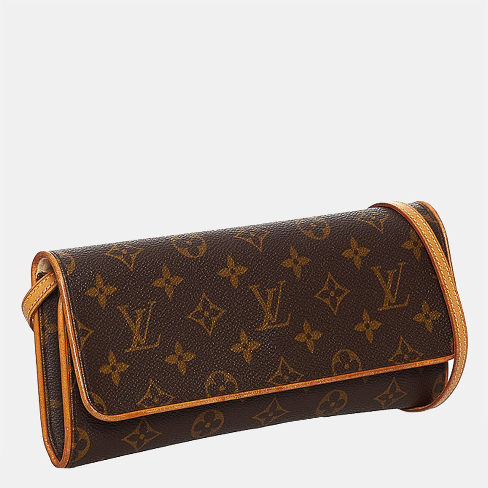 

Louis Vuitton Brown Monogram Pochette Twin GM