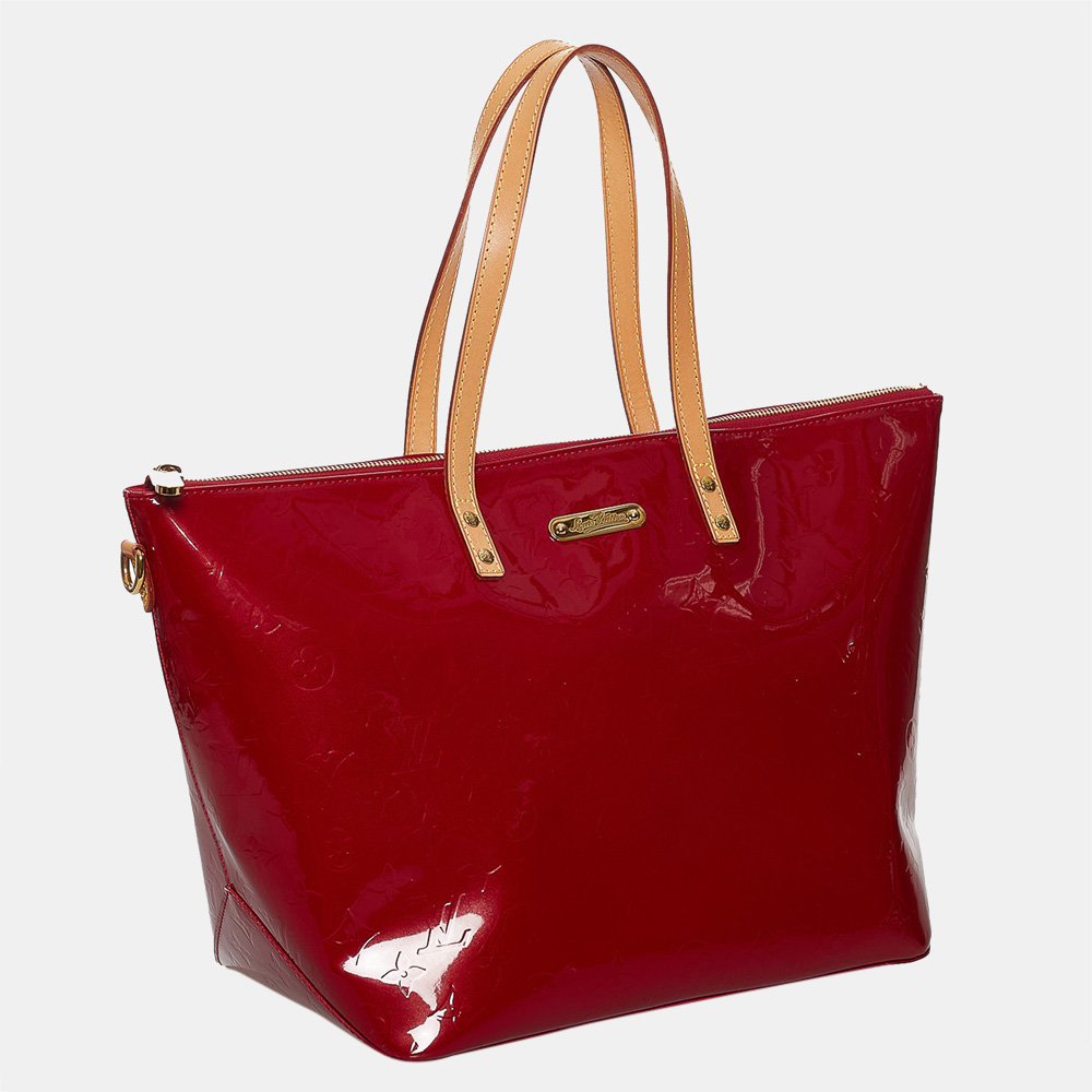 

Louis Vuitton Red Vernis Bellevue GM, Brown