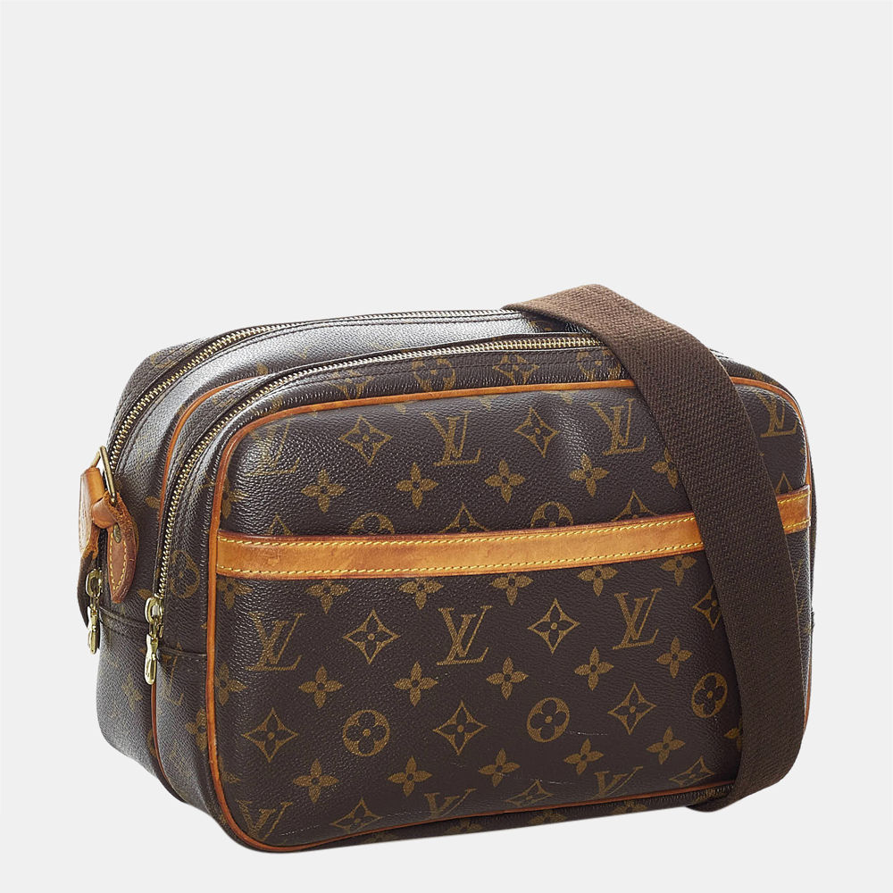 

Louis Vuitton Brown Monogram Reporter PM