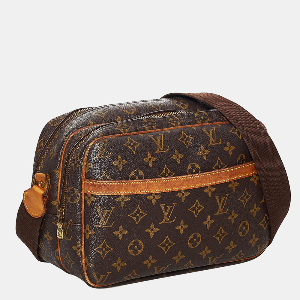 

Louis Vuitton Brown Monogram Reporter PM