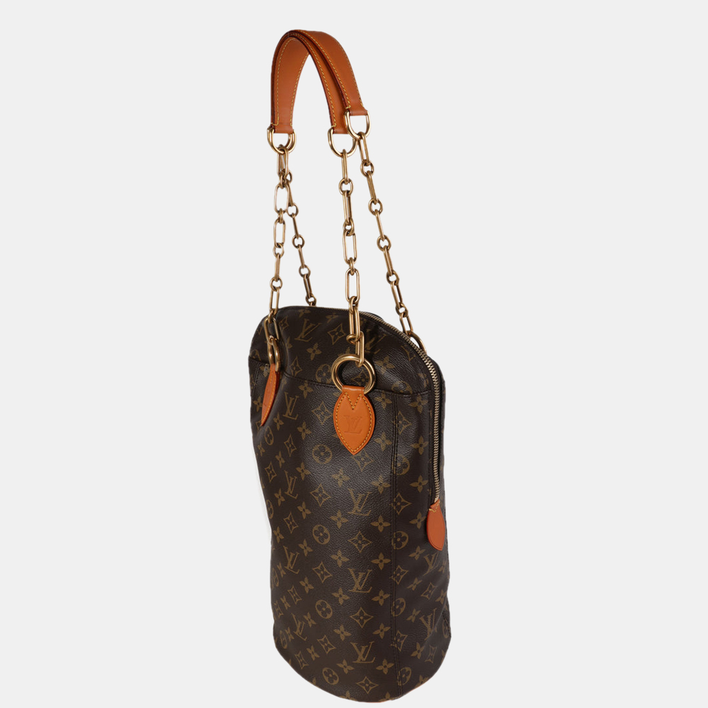 

Louis Vuitton Monogram Canvas Iconoclasts Karl Lagerfeld Punching Bag GM Bag, Brown