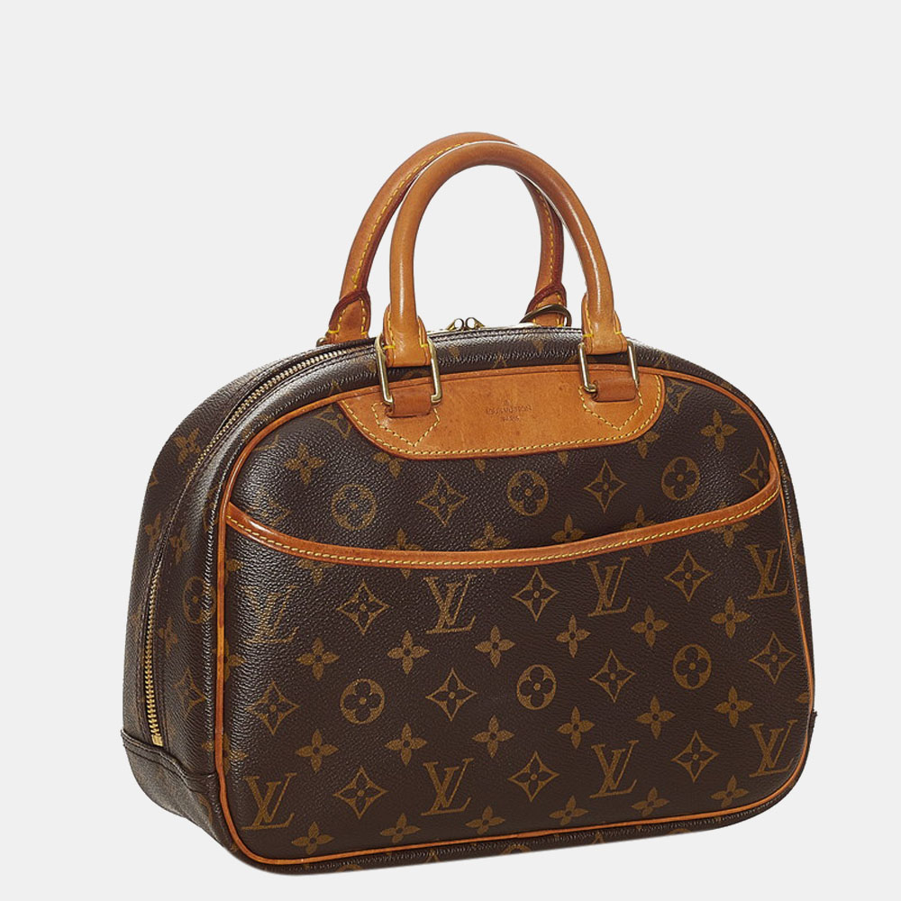 

Louis Vuitton Brown Monogram Coated Canvas Trouville Top Handle Bag