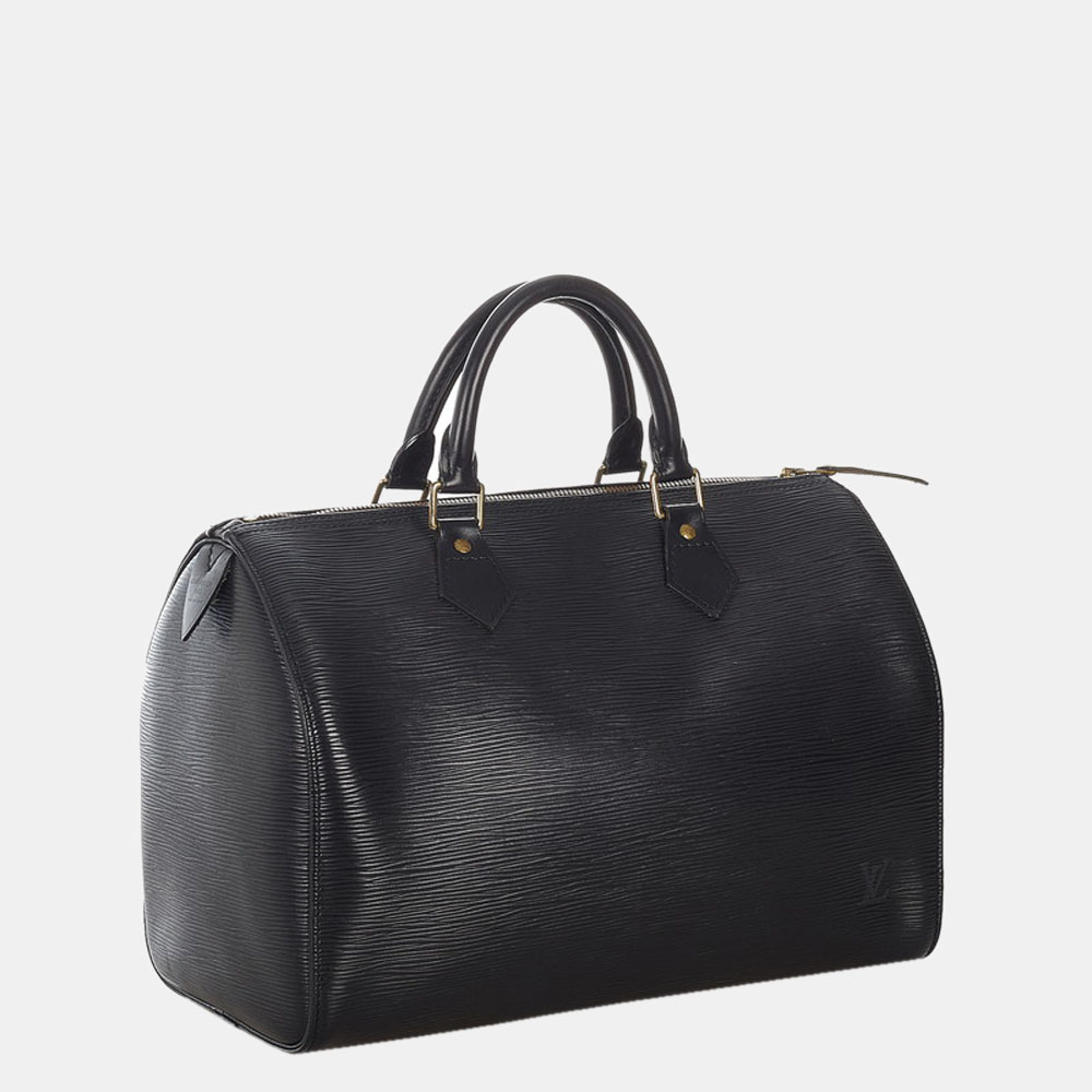 

Louis Vuitton Black Epi Leather Speedy 30 Top Handle Bag