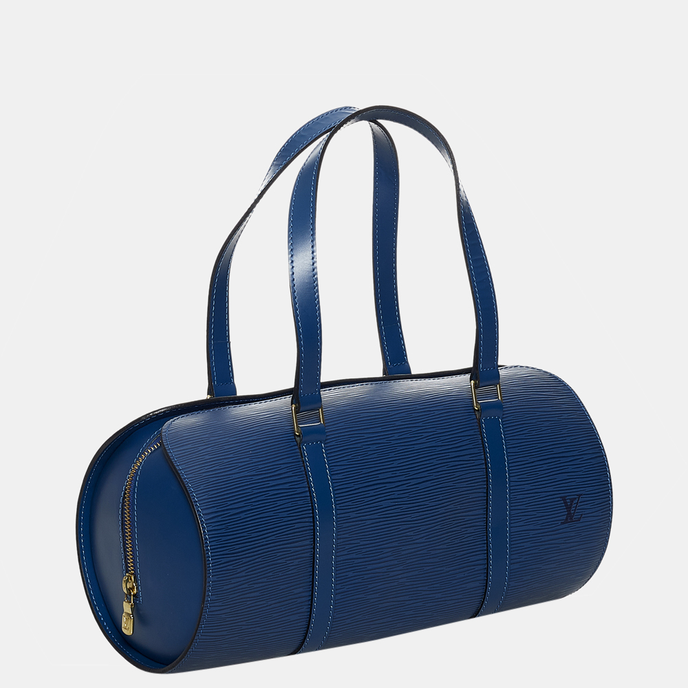 

Louis Vuitton Blue Epi Leather Soufflot Satchel Bag