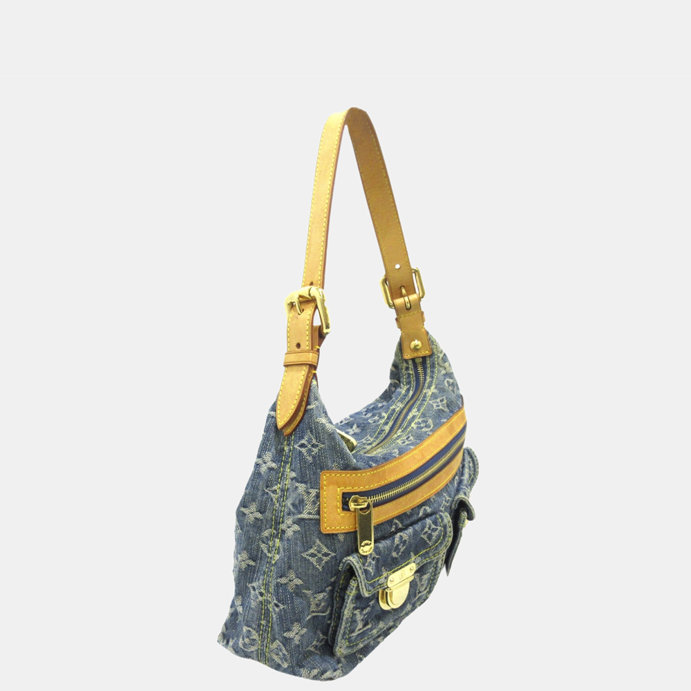 

Louis Vuitton Blue Denim Fabric Baggy PM Shoulder Bag