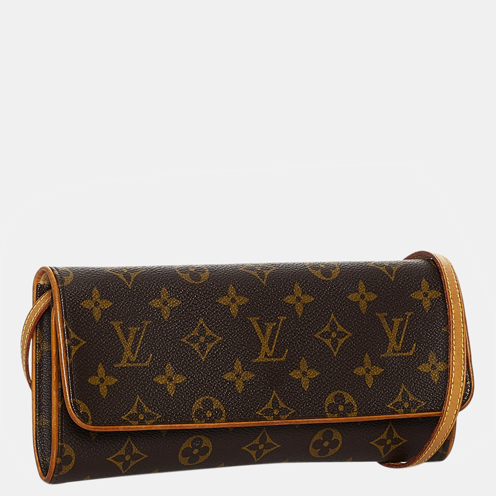 

Louis Vuitton Brown Monogram Pochette Twin GM