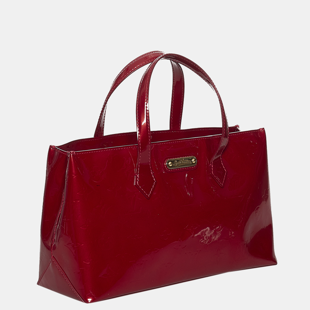

Louis Vuitton Red Vernis Wilshire PM