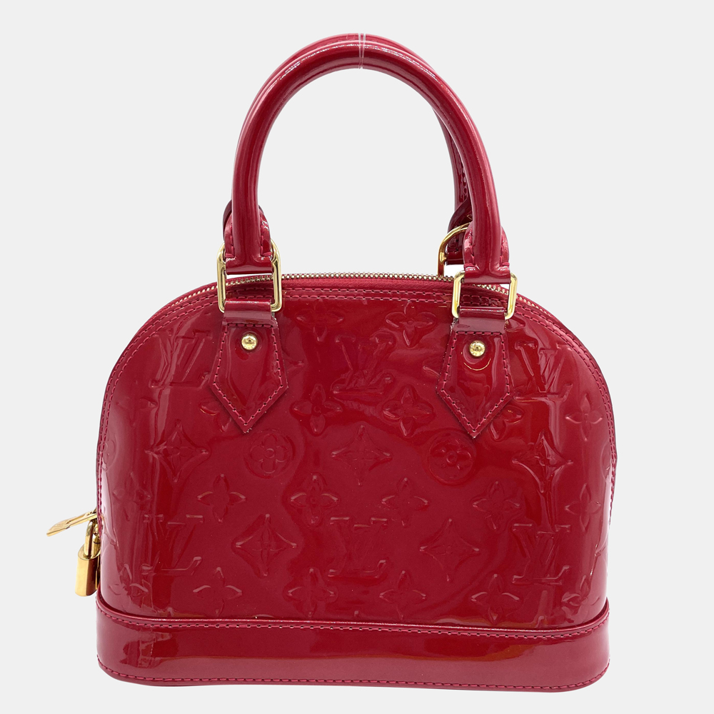 

Louis Vuitton Red Monogram Vernis Alma BB Bag