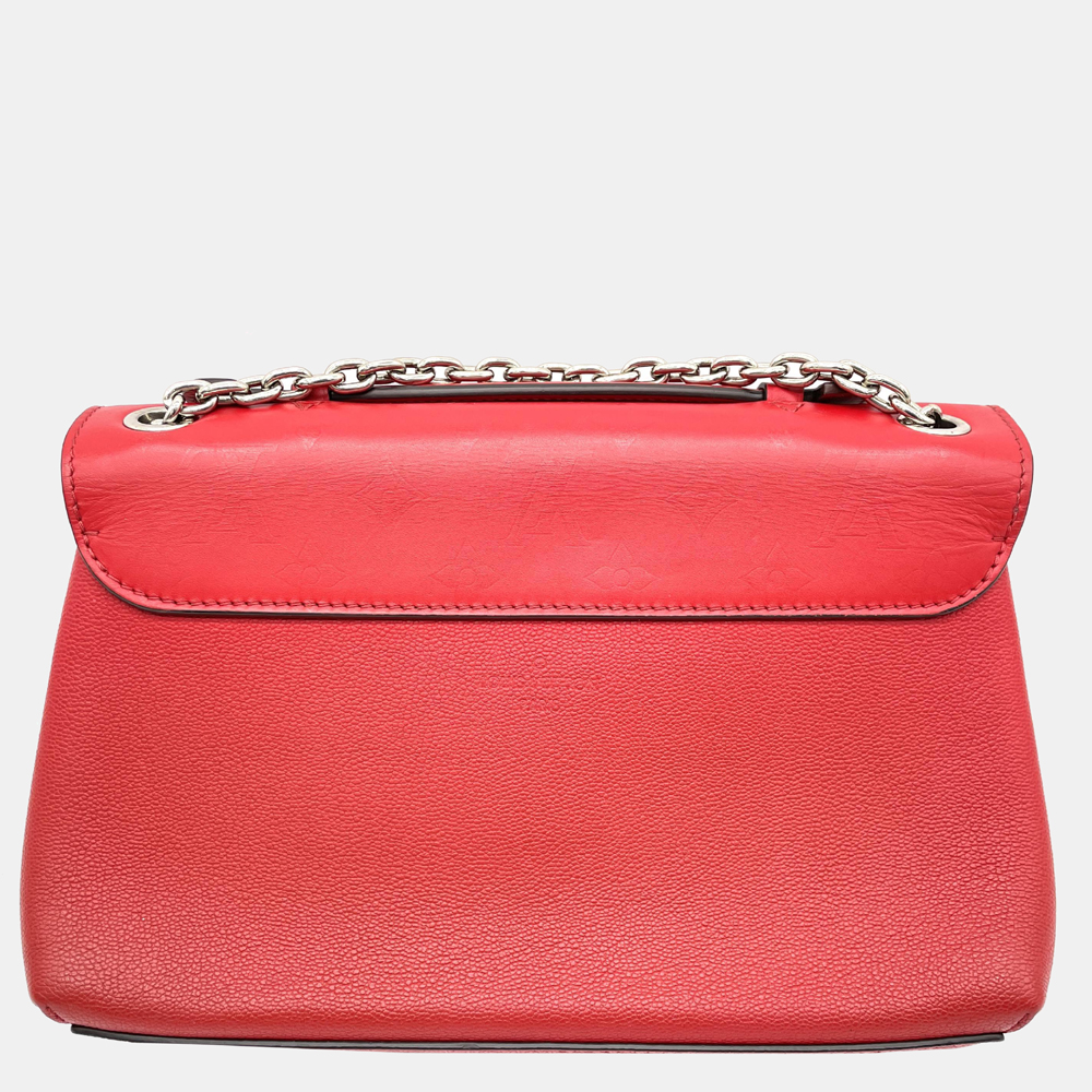 

Louis Vuitton Rubis Monogram Leather Very Chain Bag, Red
