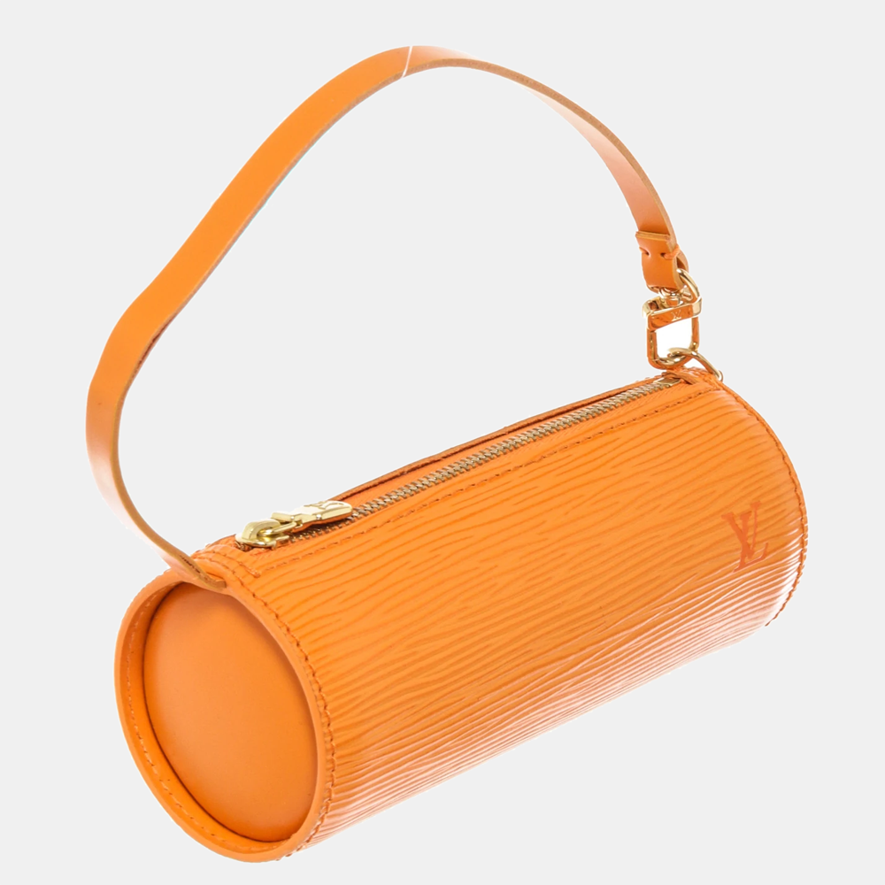 

Louis Vuitton Orange Epi Leather Papillon Shoulder Bag