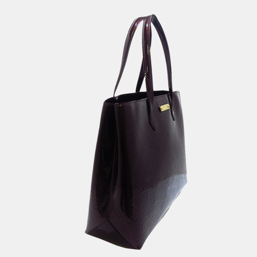 

Louis Vuitton Purple Vernis Wilshire MM