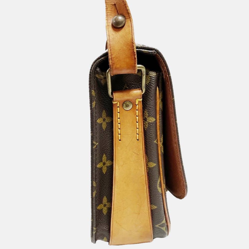

Louis Vuitton Brown Monogram Cartouchiere MM