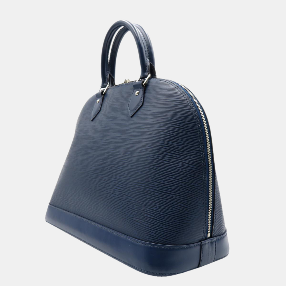 

Louis Vuitton Blue Epi Leather Alma MM Top Handle Bag