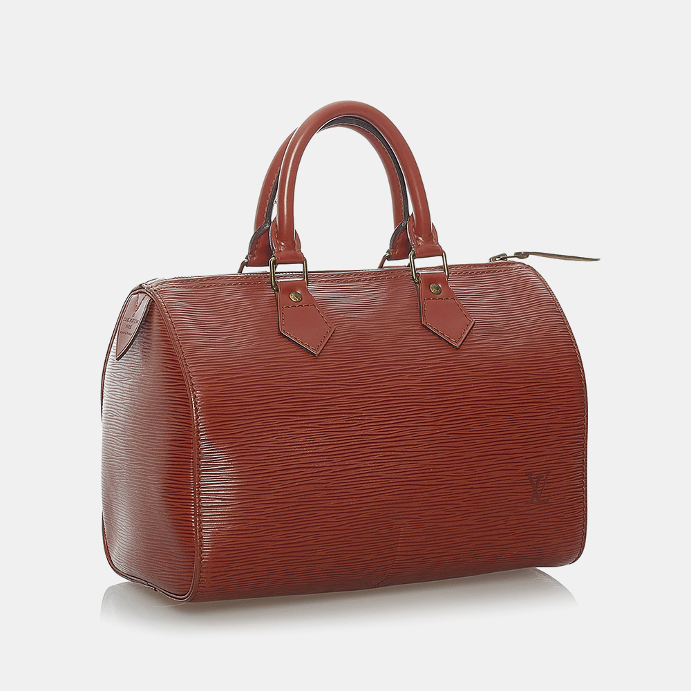 

Louis Vuitton Brown Epi Speedy 25