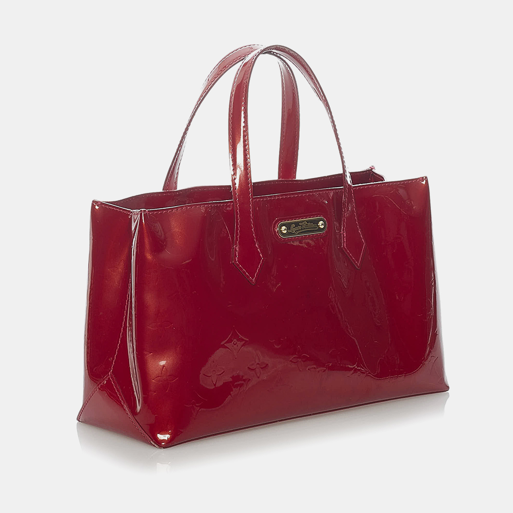 

Louis Vuitton Red Vernis Wilshire PM