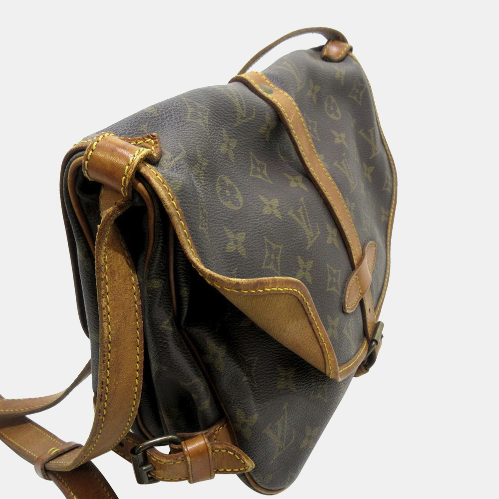 

Louis Vuitton Brown Monogram Saumur 30