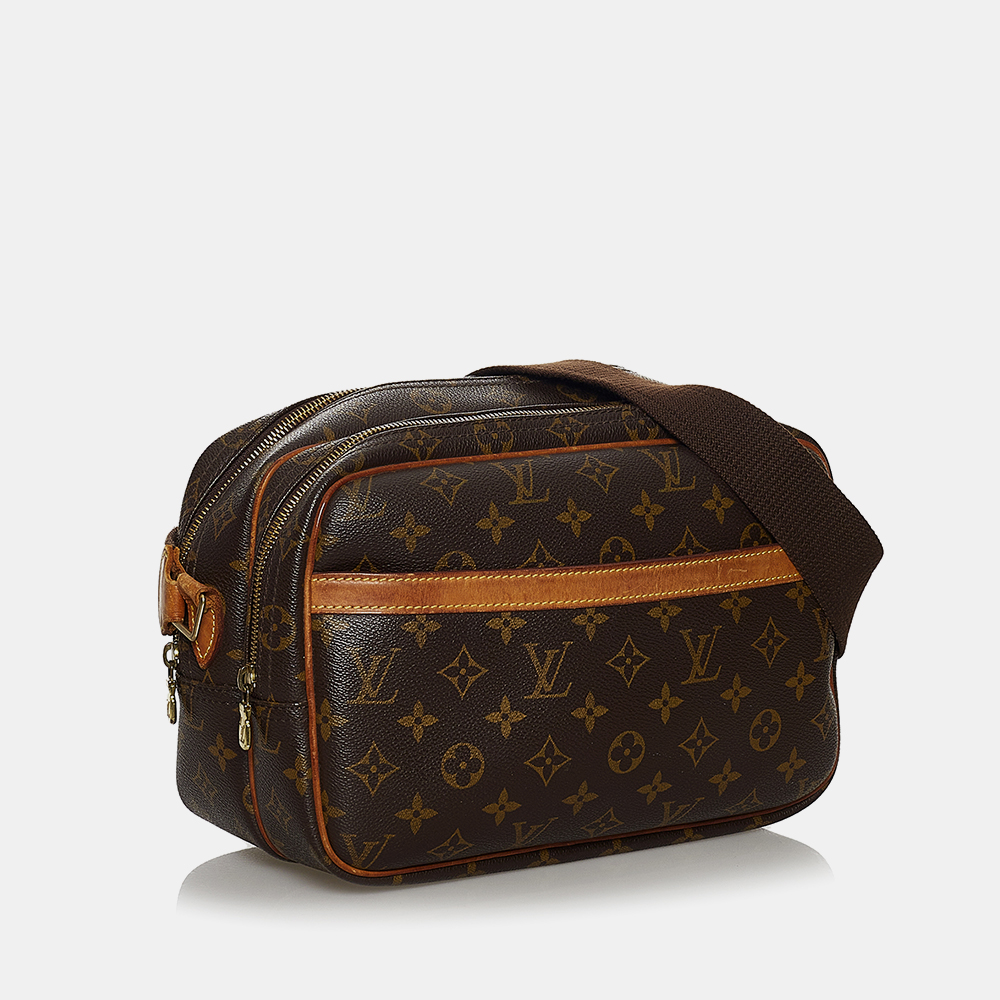 

Louis Vuitton Brown Monogram Reporter PM