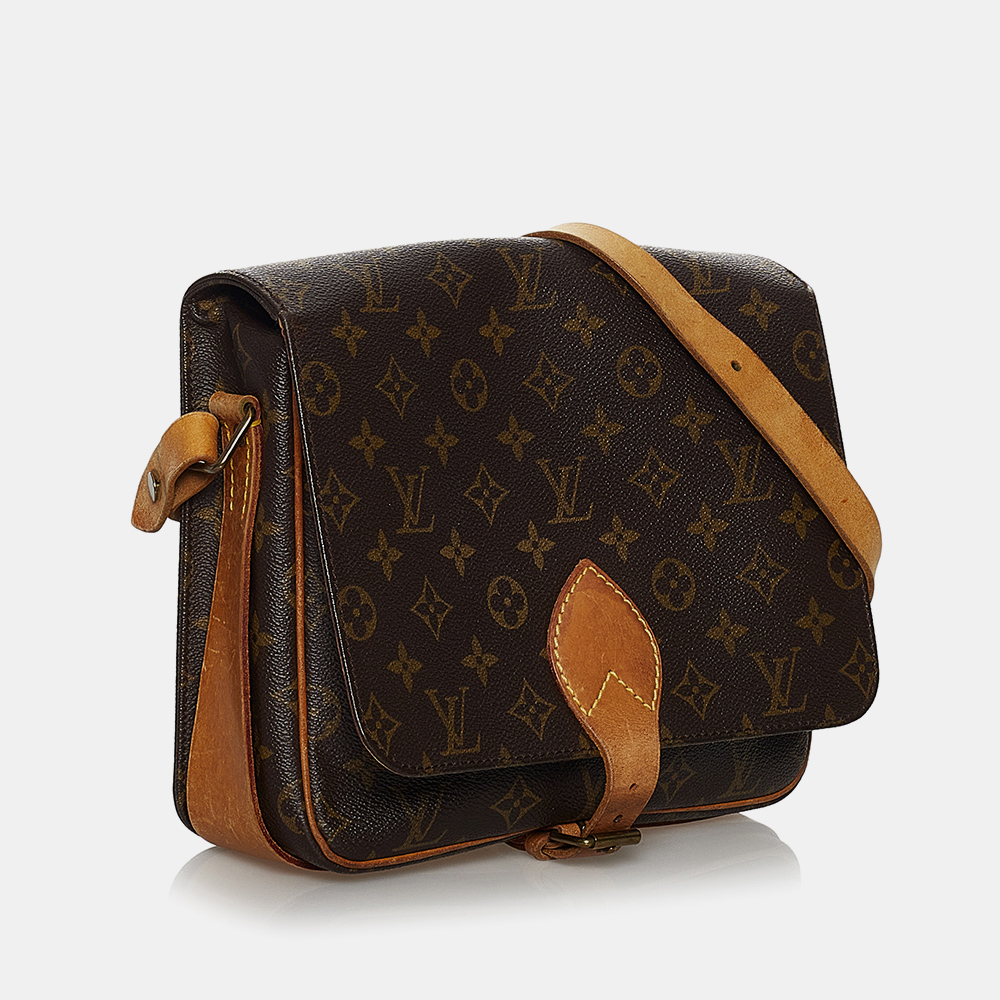 

Louis Vuitton Brown Monogram Cartouchiere MM