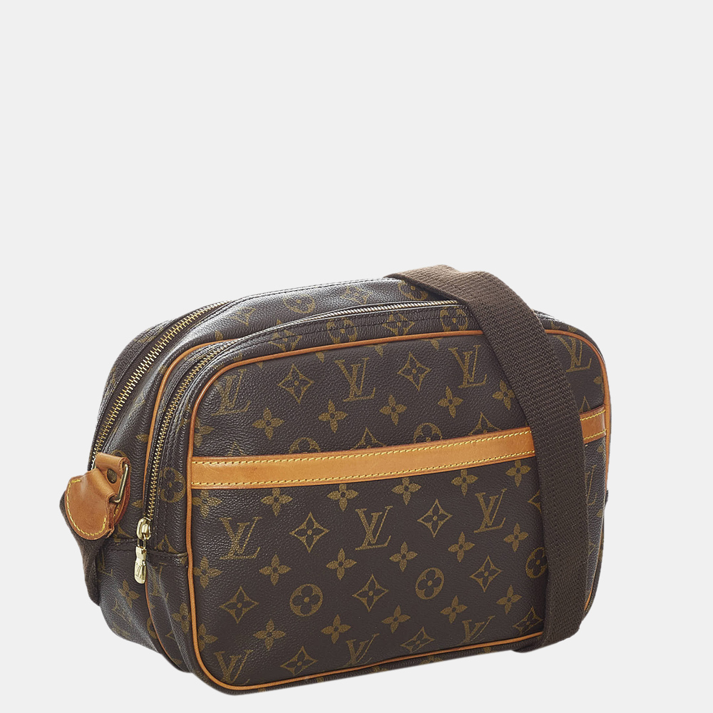 

Louis Vuitton Brown Monogram Reporter PM