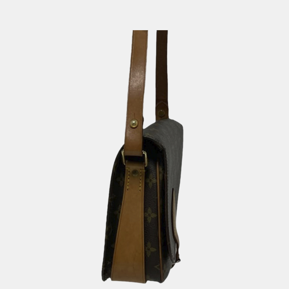 

Louis Vuitton Brown Monogram Cartouchiere MM