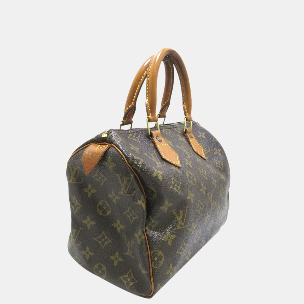 

Louis Vuitton Brown Monogram Speedy 25