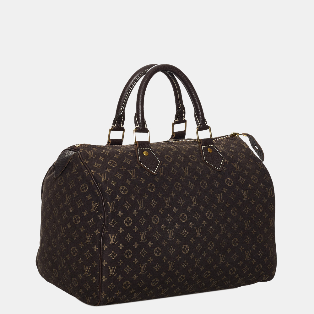 

Louis Vuitton Brown Monogram Mini Lin Speedy 30