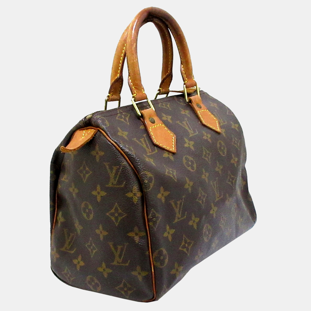

Louis Vuitton Brown Monogram Speedy 25