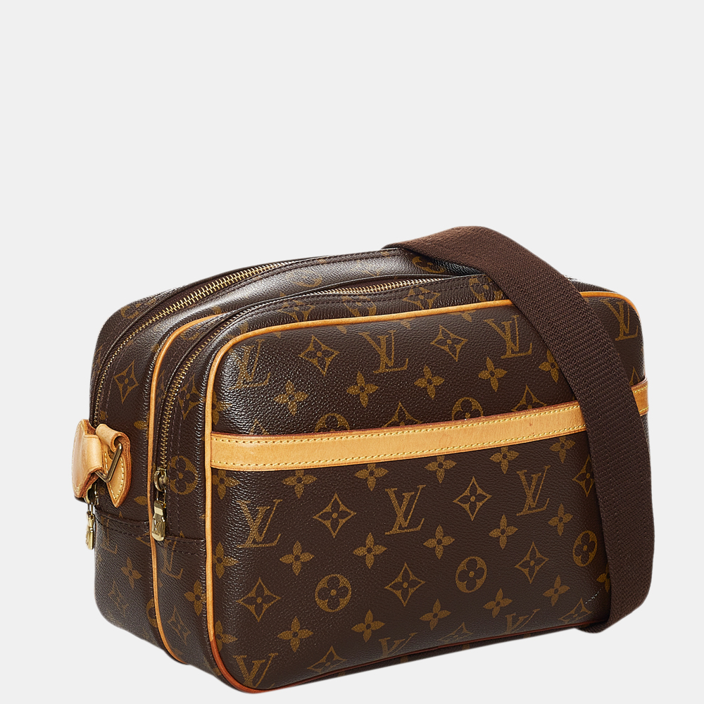 

Louis Vuitton Brown Monogram Reporter PM