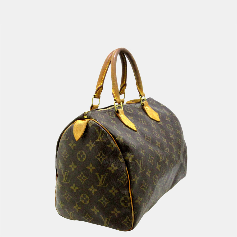 

Louis Vuitton Brown Monogram Speedy 30