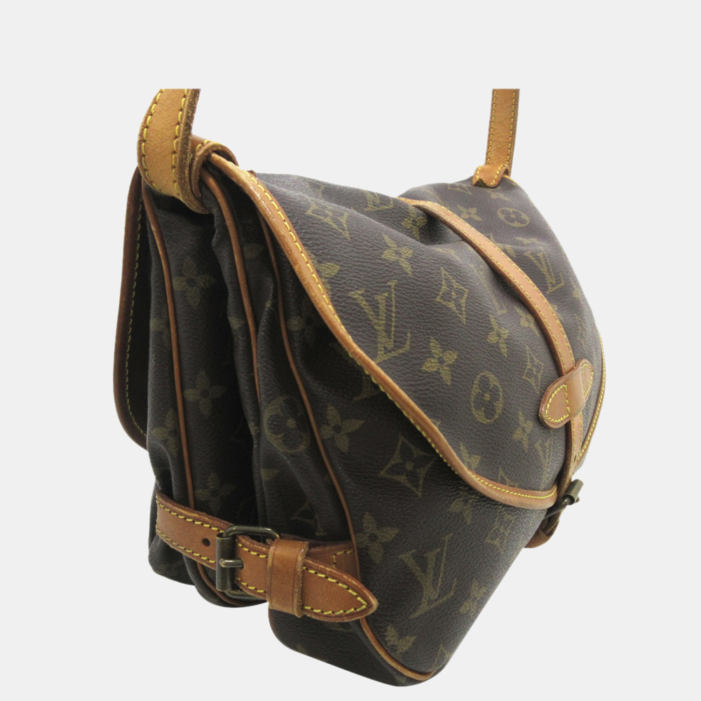 

Louis Vuitton Brown Monogram Saumur 30