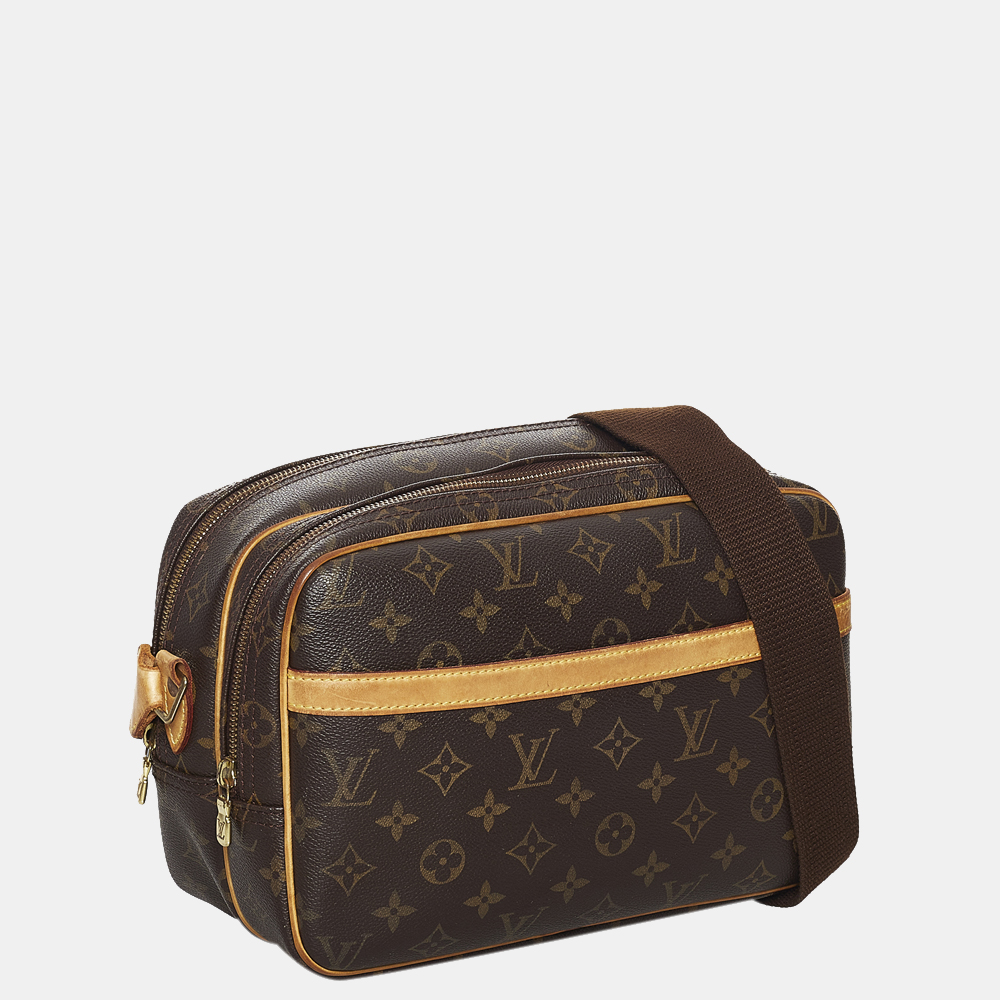 

Louis Vuitton Brown Monogram Reporter PM